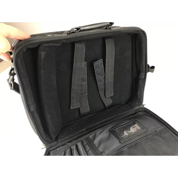 Dell Unisex Black‎ Padded Water Resistant Laptop Carrying Briefcase - Picture 7 of 10